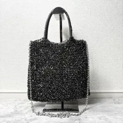 極美品✨人気 アンテプリマ ミディアム チェーン2way シルバーブラックのサムネイル