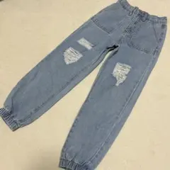 shein ダメージジーンズ　デニム　ジーパン