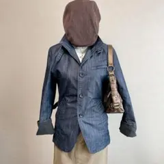 y2k 平成ギャル　デニム　ジャケット　ギミック　ミリタリー　フェアリーグランジ