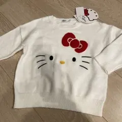 ハローキティ　刺繍ニット