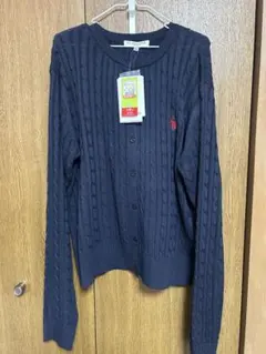 【新品未使用】しまむら U.S. POLO ネイビーカーディガン 4L