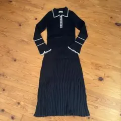 ニットロングワンピース