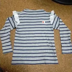 Champion ストライプ フリル 長袖カットソー 130