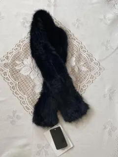 タグ付き未使用品ミンクマフラー