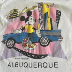 Disney Mickey Mouse TシャツUSA製 シングルステッチ