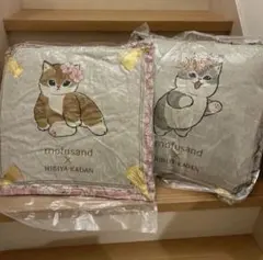 mofusand×日比谷花壇 ゴブラン織りクッション Spring 全2種セット