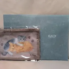 KALDI メッシュポーチ＆クリアファイル