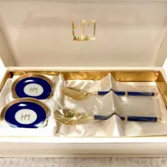 HM Appétit 森英恵（ハナエモリ）スプーン＆レストセット 金彩ネイビーのサムネイル