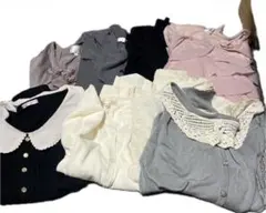 ミセス シニア レディース 服 長袖 トップス まとめ売り L 8点