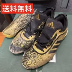 adidas スパイクシューズ ゴールド/ブラック 27.0cm