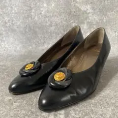 BURBERRY バーバリー パンプス ゴールド金具 カーフレザー 24.5cmのサムネイル