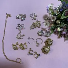 パールファッションジュエリー　　12点セット