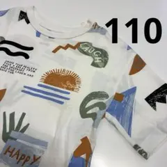 H&M カラフルグラフィックTシャツ 110