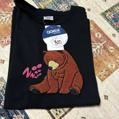 ブラック クマ刺繍 半袖Tシャツ L L 新品未使用　黒のサムネイル