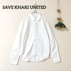 SAVE KHAKI UNITED 白シャツ XS USA製 100%コットンのサムネイル