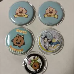 BT21 SHOOKY ピンバッジ 5個セット SUGA ユンギ BTS