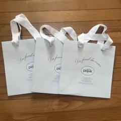 gelato pique ショップ袋 3枚セット
