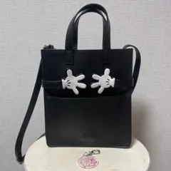 Areeam ショルダーバッグ ブラック2WAY ハンドバッグ ミッキー