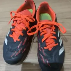 adidas Predator サッカーシューズ 黒/オレンジ - メルカリ
