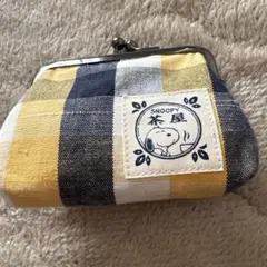 SNOOPY 格紋零錢包