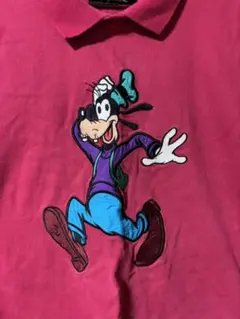 グーフィー刺繍スウェット Lサイズ ピンク　　ディズニースウェット