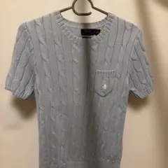 Polo Ralph Lauren ケーブルニット 半袖 Mサイズ