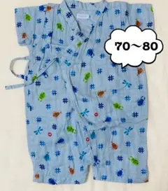 ロンパース 甚平風  70～80 ミキハウス