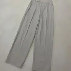 美品UNIQLOタックワイドパンツS