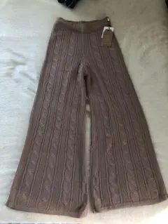 お値下げ中 リブニットパンツ
