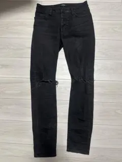 Neuw Denim ブラック ダメージデニムパンツ
