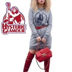 Y2K❤︎美品HYSTERIC GLAMOUR スウェット膝丈ワンピース
