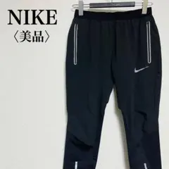 【美品】NIKE DRI-FIT ランニングパンツ S カーキ黒 ジップポケット