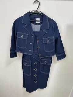 REDYAZEL ダークブルー デニムジャケット・ドレスセット