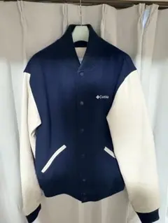 Columbia スタジャン Lサイズ ネイビー/ホワイト牛革使用 値下げ交渉可