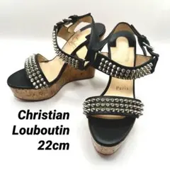 【極美品】Christian Louboutin スタッズサンダル 22cm