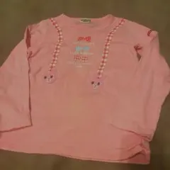 HOT BISCUITS ピンク長袖Tシャツ