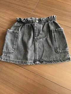 ブラックデニムスカート 104センチZARA