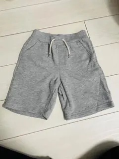 GU 130 グレー スウェット ハーフパンツ