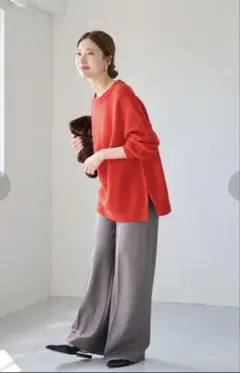 framework ラグランワイドプルオーバー