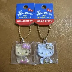 サンリオ　ぷっくりったいプチボールチェーン　日焼けキティ＆ギャルキティ