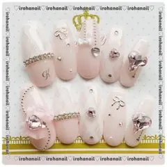 ネイルチップ オーダー受付中 量産型 ワンホン ちゅるん ピンク y2k 韓国