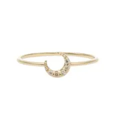MEJURI 14k YG パヴェダイヤモンド　シグネットピンキーリング MEJURI 14k YG パヴェダイヤモンド シグネットピンキーリング - メルカリ