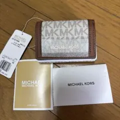 MICHAEL KORS 三つ折り財布 バニラ MS