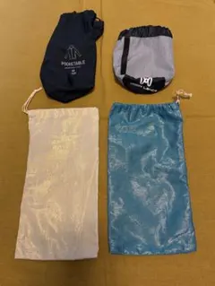 巾着袋4点セット 光沢素材
