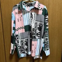 パステルカラー　長袖シャツのサムネイル