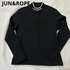 ［フォロー割］JUN&ROPE 　ゴルフ　長袖　ブラック　L 【日本製】　セータ