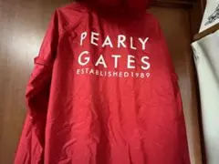 PEARLY GATES レッド フード付きジャケット