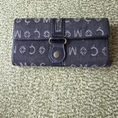 長財布　コムサイズム　布　ブラック系のサムネイル