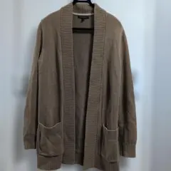 BANANA REPUBLIC ベージュ ロングカーディガン Lサイズ