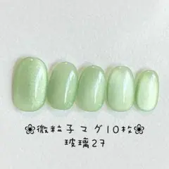 【即購入ok】マグネットネイルチップ　ショートオーバル　ニュアンス　玻璃27